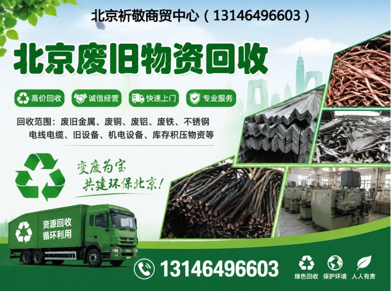 海淀区北京废旧物资回收展示图